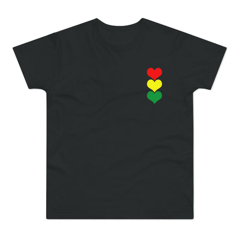 RED GOLD GREEN HEARTS Men's Premium T-shirt