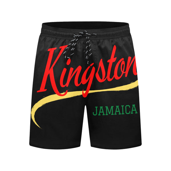 Kingston Jamaica 876merch Men's Mid-Length Swim Shorts