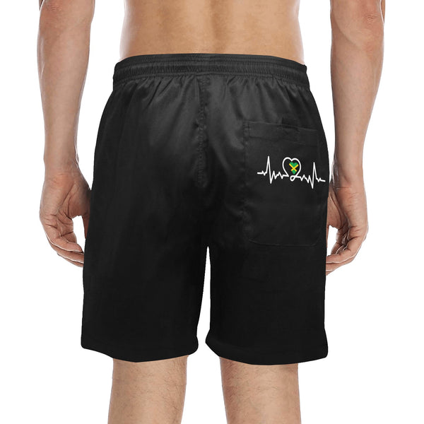 Kingston Jamaica 876merch Men's Mid-Length Swim Shorts