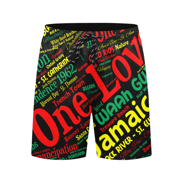One love 876merch Men's Mid-Length Swim Shorts