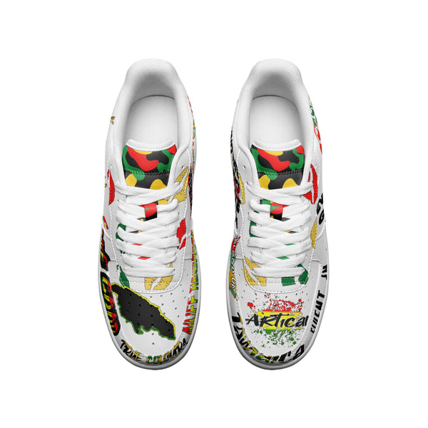 Jamaica Edition Unisex Low Top Leather Sneakers